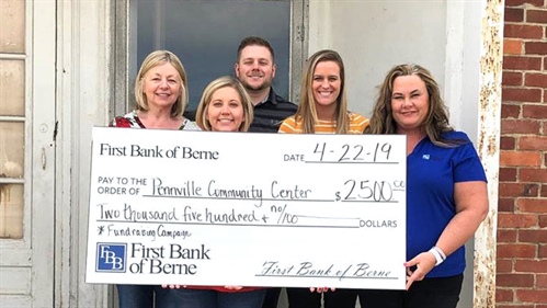 First Bank of Berne donates to Pennville Community Center