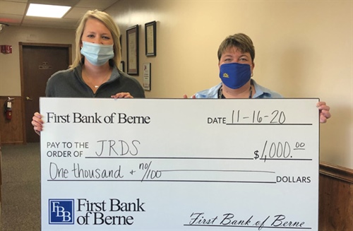 First Bank of Berne supports Jay Randolph Developmental Services