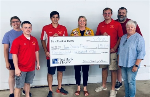 First Bank of Berne Supports Jay County Fair with Generous Donation