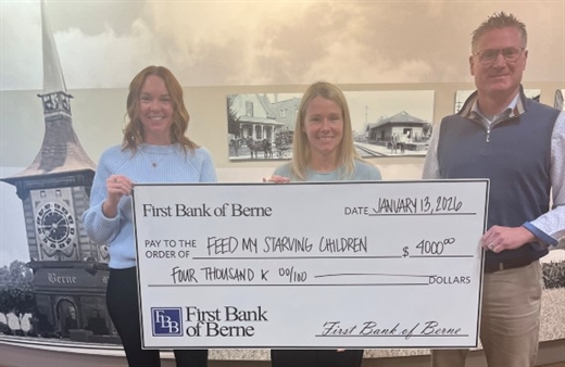First Bank of Berne Donates to Feed My Starving Children MobilePack Event