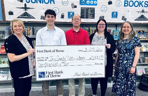 First Bank of Berne Donates to Jay County Public Library