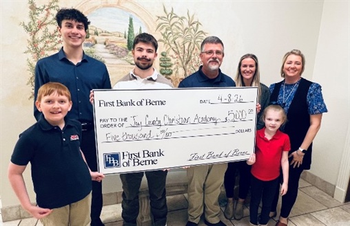 First Bank of Berne Supports Jay County Christian Academy