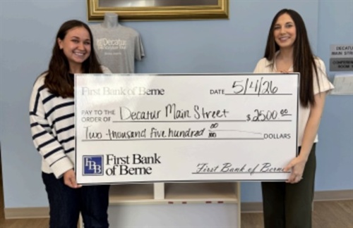 First Bank of Berne Supports Decatur Main Street