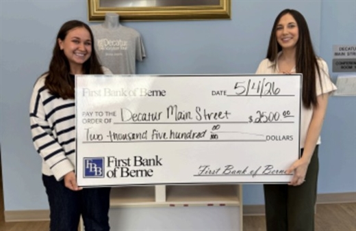 First Bank of Berne Supports Decatur Main Street