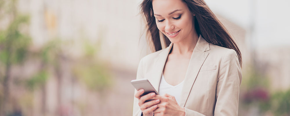 Girl Looking at Phone