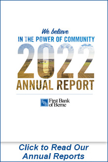 Cover of First Bank of Berne's 2022 Annual Report