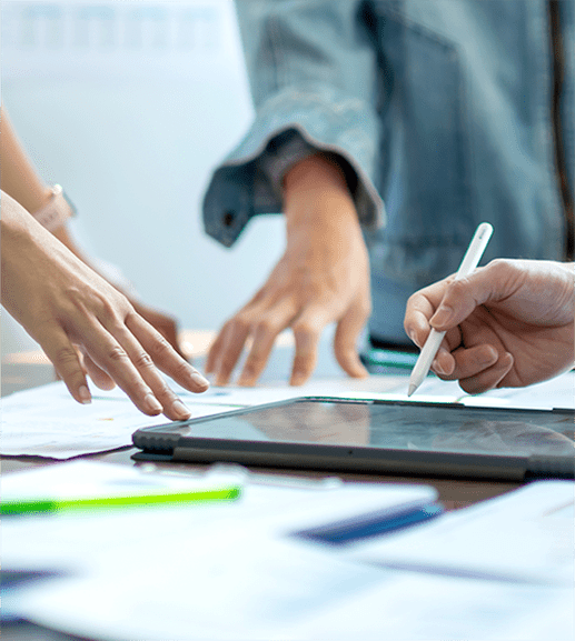 Office Setting Using Tablet