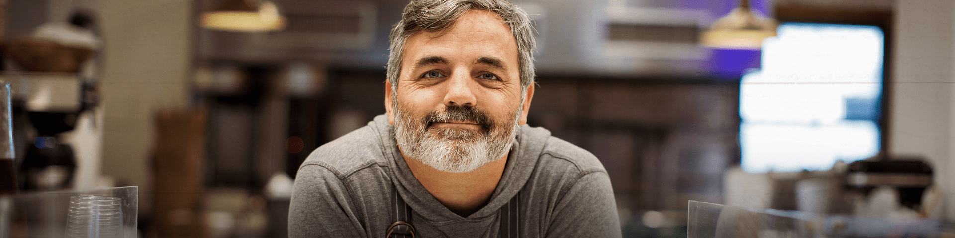 Hero Male Owner of Coffee Stand